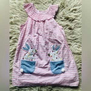 Adorable Bunny dress by Mud Pie size 5T perfect for spring/Easter.